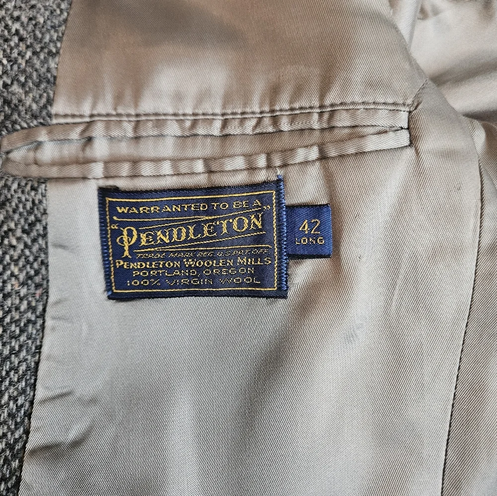 PENDLETON Vintage Western Blazer With Suede Patch Elbows & Shoulder! - Picture 13 of 15